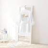 Hazms 3 Pcs Bride Robe for Wedding Day Set with
