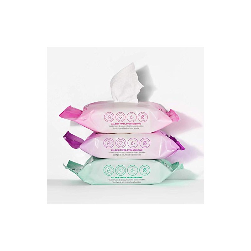 Almay Biodegradable Clear Complexion Removedoras de Maquillaje, Verde, Paquete de