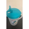 Sterilite 0488 One-Gallon Round Pitcher, Clear Base with Blue-Atoll (Teal)