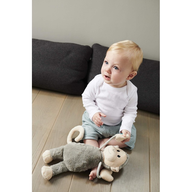 Matchstick Monkey Plush Monkey with Velcro Arms, Multicolour, Medium