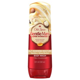 Old Spice Gel De Baño Gentleman'S Super Hydration Para Hombres, Humectación Renovadora Las, Suave Para La Piel, Aroma A Vainilla Y Manteca De Karité, 20 Fl Oz 20 Onzas Líquidas (Paquete De