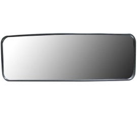 Pactrade Marine Boat Ski Wide Mirror Tinted Black Deck Windshield Mounted Dash