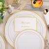 WDF Partyware 350Piece Gold Plastic Dinnerware Set for 50 Guests