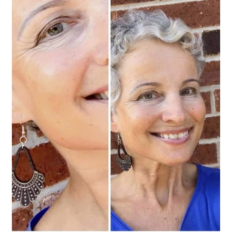 RBG Ruth Bader Ginsburg Dissent Collar Earrings from Black Stained