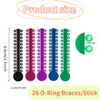 1040 Pcs Multicolored Braces Rubber Bands Orthodontic Ligature Ties O-Rings