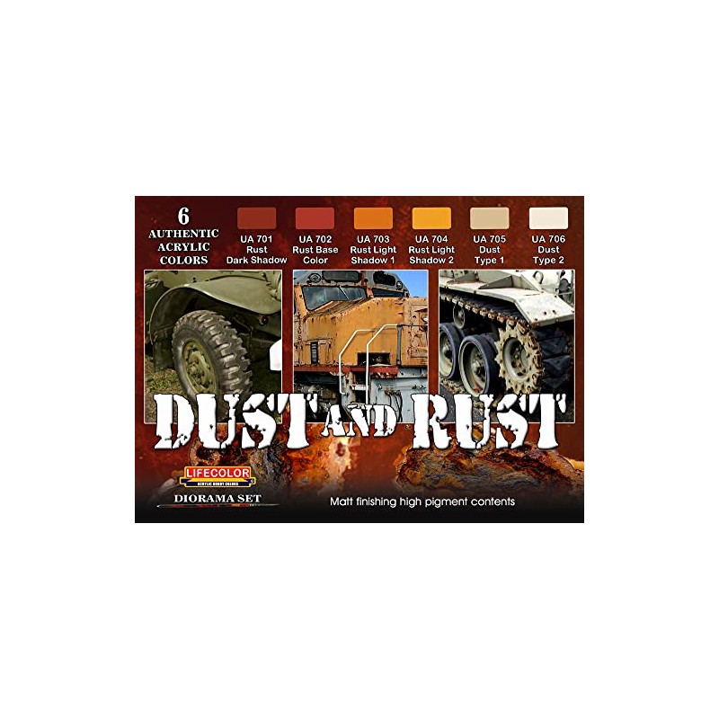 Diorama Colour Set LifeColor CS10 Dust and Rust