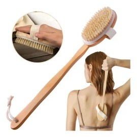 Cepillo Corporal En Seco Cerdas Naturales Mango Removible F