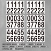 1.5 Inch Adhesive Numbers for Mailbox, Reflective Mailbox Number Stickers