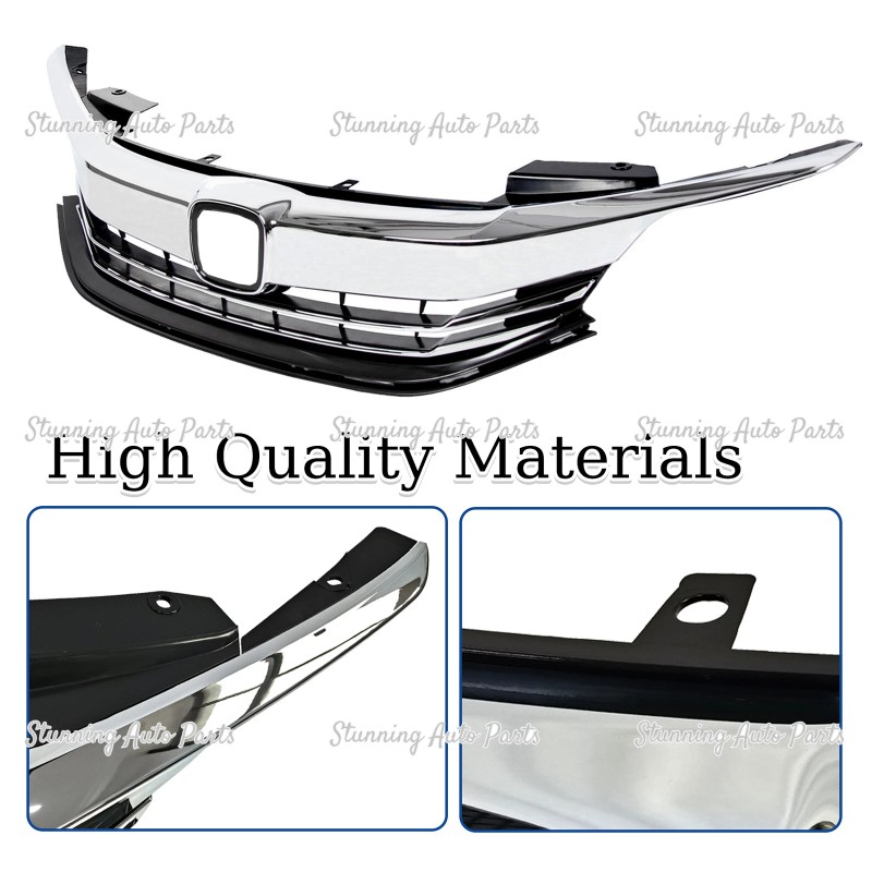 Stunning For 2016-2017 Honda Accord 4 Door Chrome Front Upper