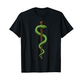 Rod of Asclepius Caduceus Medical Doctor Symbol T-Shirt