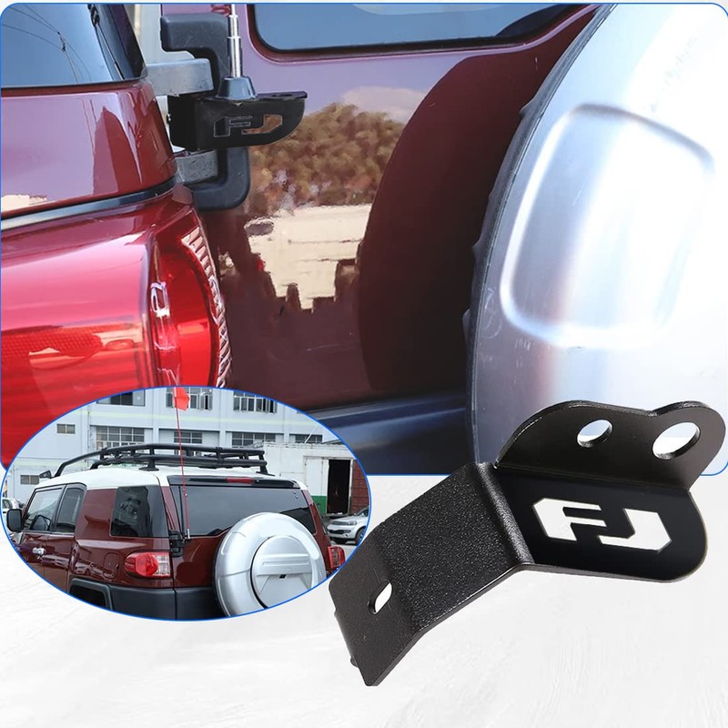 KMFCDAE Tailgate Antenna Flag Whip Light Rear LED Spot Lamp