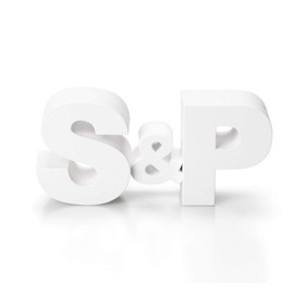 QUALY Salt&Pepper Shaker “S” is for salt and the “P” is for pepper. In White, 6x13x3 cm