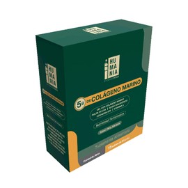 Humania Colágeno Marino Gel Bebible Suplemento Alimenticio Ácido Hialurónico Coenzima Q10 Sabor Piña Naranja Listo Consumir Sobres 300