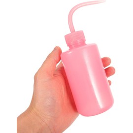 Healifty Botella de Limpieza para Pestañas 250ml Material Abs Resistente Boca Curva y Tapa Antidesbordamiento Paquete de 8 Unidades para Uso Cosmético