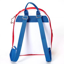 Icing USA Color Block Small Girl's Backpack Red/White/Blue New
