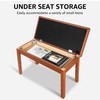 Duet Piano Bench with Padded Cushion and Storage - Solid