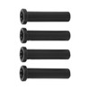 4pcs Front A Arm Long Bushing with Spacer Black Replacement