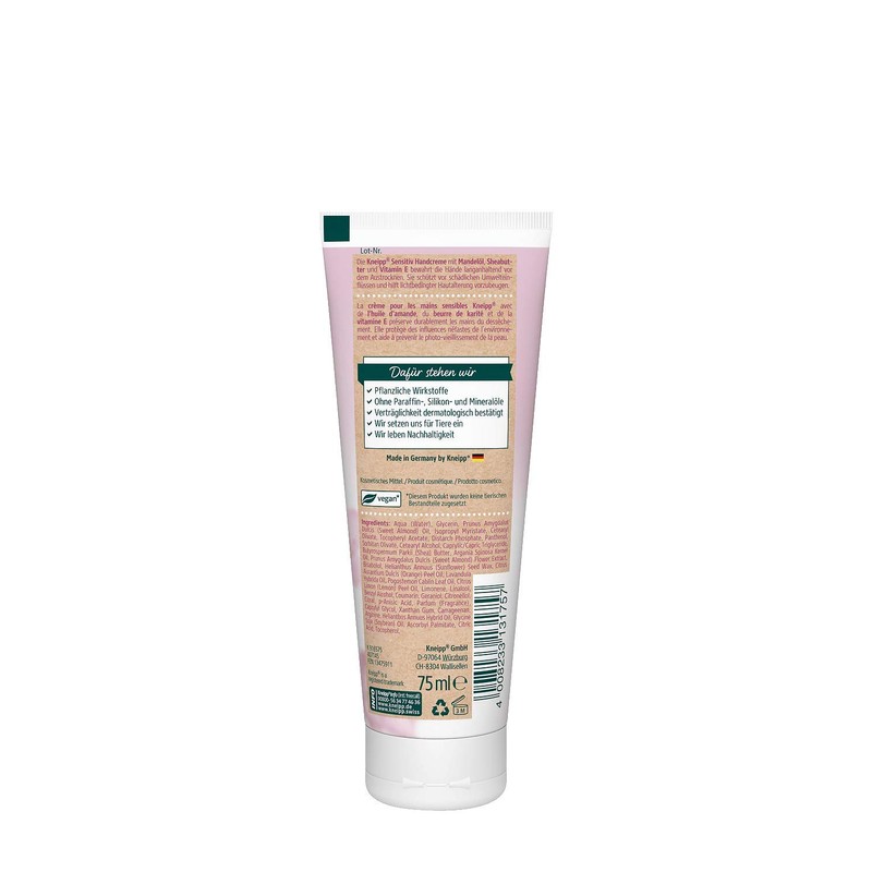 Kneipp Sensitive Hand Cream Almond Blossom Skin Delicate Almond Oil