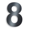 Metzler House Number Made of Solid Steel in Anthracite, RAL