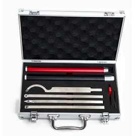 LLDSIMEX Carbide Tipped Wood Turning Tools Set, Carbide Lathe Tools for Woodturning, Lathe Rougher Finisher Swan Neck Hollowing Tools with Extendable Shafts, SUPPLIED WITH CASE