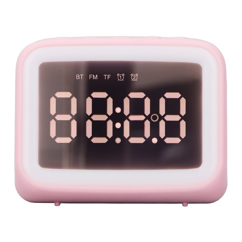Alarm Clock Radio TF Card Music Player LED Night Light