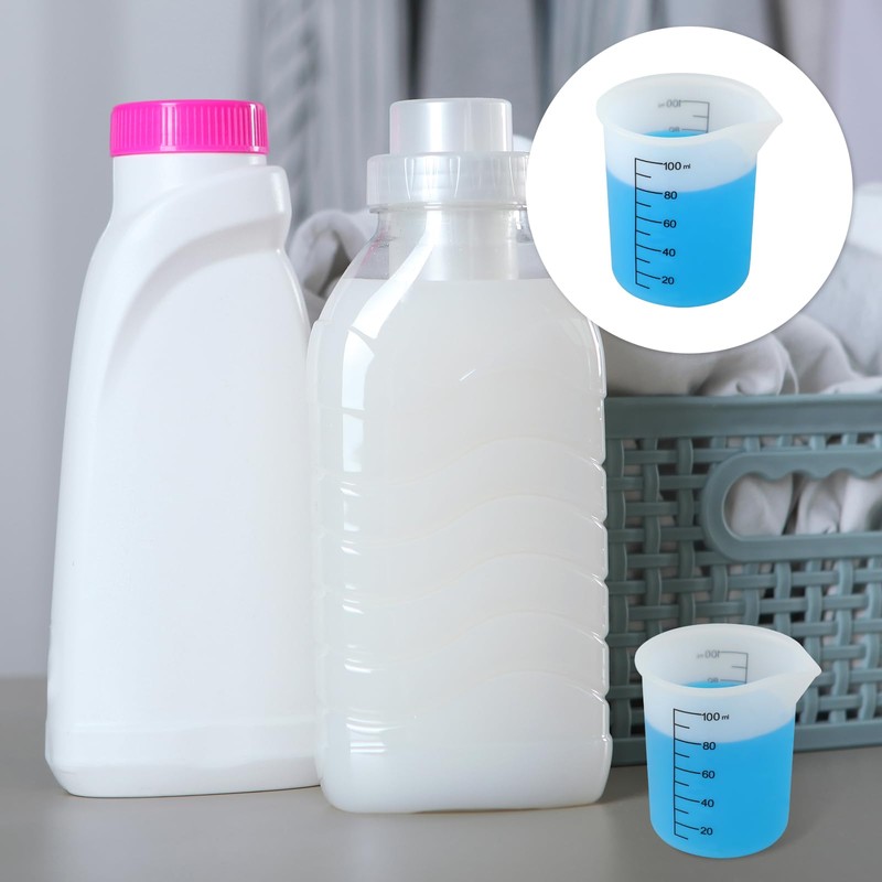 2Pcs Laundry Detergent Cup, Laundry Detergent Measuring Cup, Washable Silicone