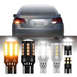 USR Amber Turn Signal & White Reverse Backup & White License Plate LED Bulbs Canbus Error Free - 6 Pieces Combo UPGRADE Compatible with 2006-2011 Lexus GS Tail Lights (Fits Factory Tail Lamps)