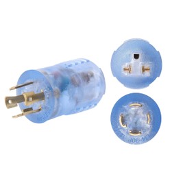 ONETAK NEMA L14-30P to 5-15R 5-20R 6-15R 6-20R Compact 240V 50 Amp 4 Prong Male Plug to 240V 15 Amp 20 Amp 3 Prong Female Receptacle Outlet Generator Welder Dryer EV Charger Power Cord Adapter