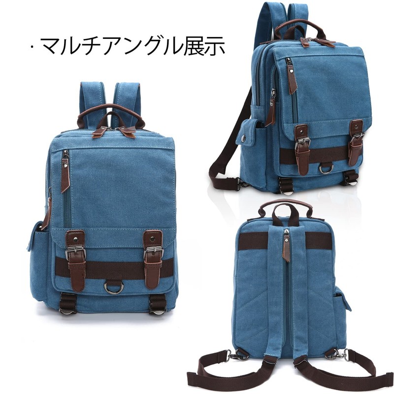 LeafIn Mini Backpack, Stylish, Lightweight, Canvas, Body Bag, Men's, Women's,