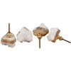 JIC Gem 4 Pack Crystal Stone Cabinet Knobs Quartz Geode