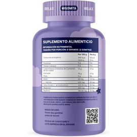 Migomita RELAX JUMBO 120 Gomitas para dormir Ideal para niños y adultos Sin melatonina