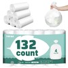 132 Count Small Garbage Bags 15 Litres/4 Gallon Strong Bathroom