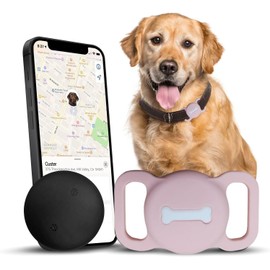 Lnicez Dog Tracker, Pet Tracker with Dog Collar Tracker Holder, Dog Tracker without Monthly Fees for Location Tracking, Work with Find My, Not GPS Tracker - iOS Only