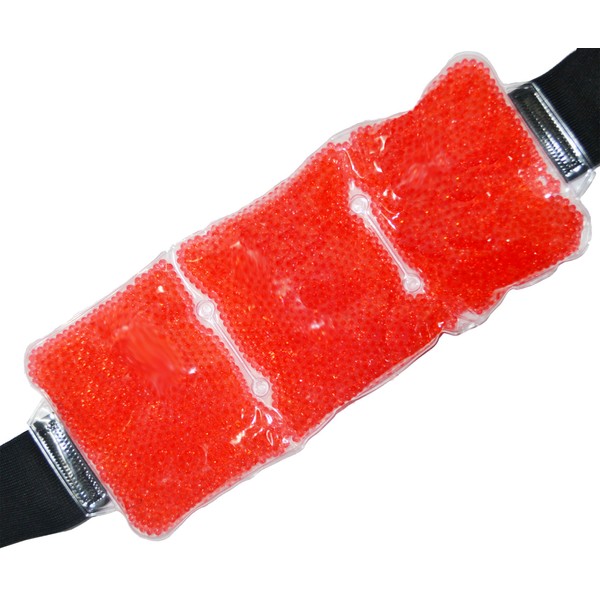 MergHome Back Pain Relief Hot/Cold Beaded Gel Pack (Red)