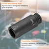 sourcing map Deep Impact Socket 3/8" Square Drive by 17mm