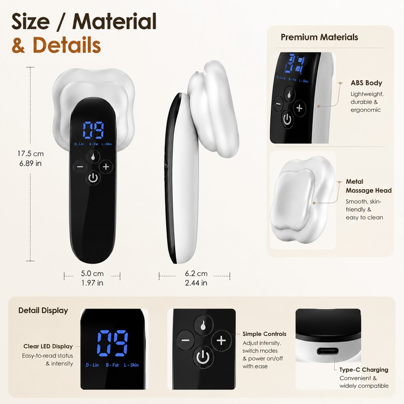 Body Beauty Massager for Home Spa Care – Rechargeable EMS