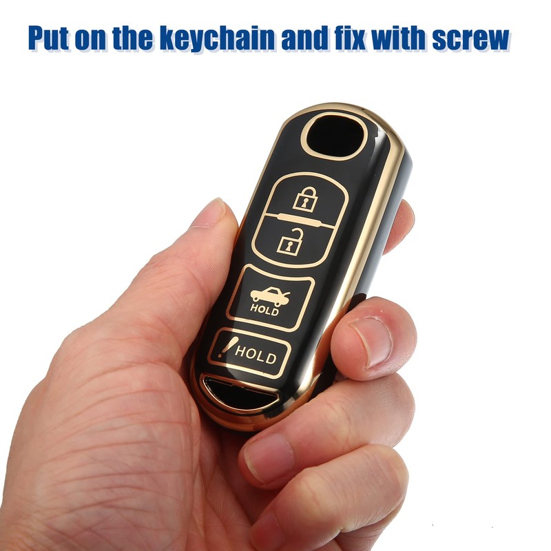 ACROPIX Keyless Entry Remote Control Cover TPU 4 Buttons for