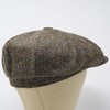 Borges & Scott Lomond Newsboy Flat Cap, Harris Tweed, 100%