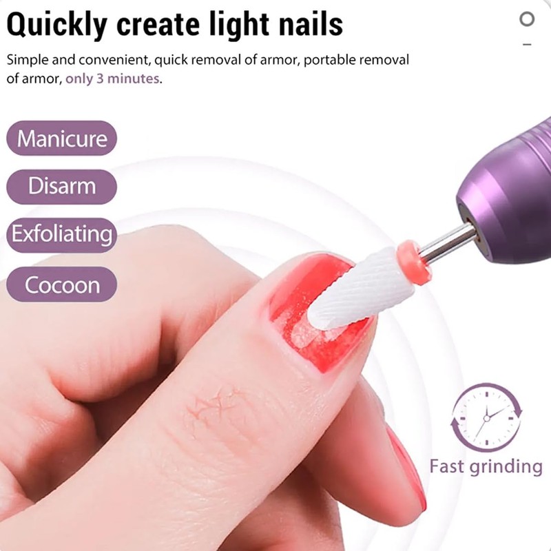 MIRKUZI Nail Files & Polishing Blocks 2 Piece Ceramic Nail
