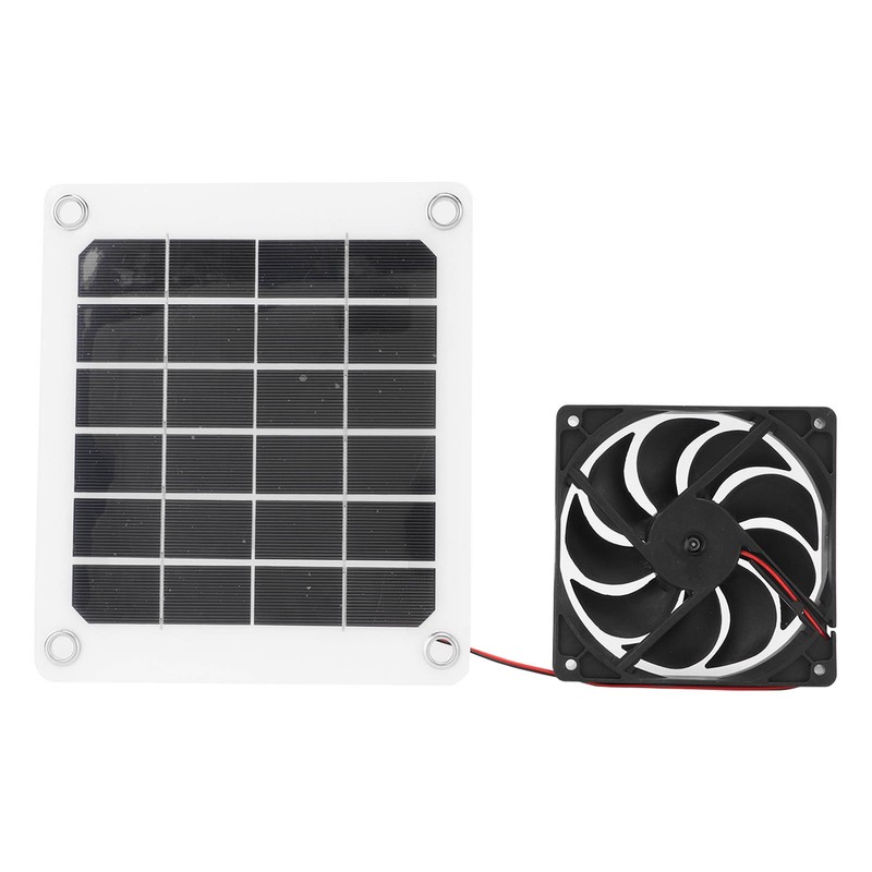 10W Solar Powered Exhaust Fan 5V Waterproof Portable Monocrystalline Silicon