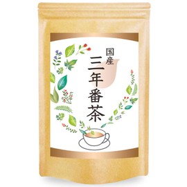 Natural Feast Sannen Bancha Tea Bag, Made in Japan, 3 Years Bancha, Cold Brew (60 Packs)