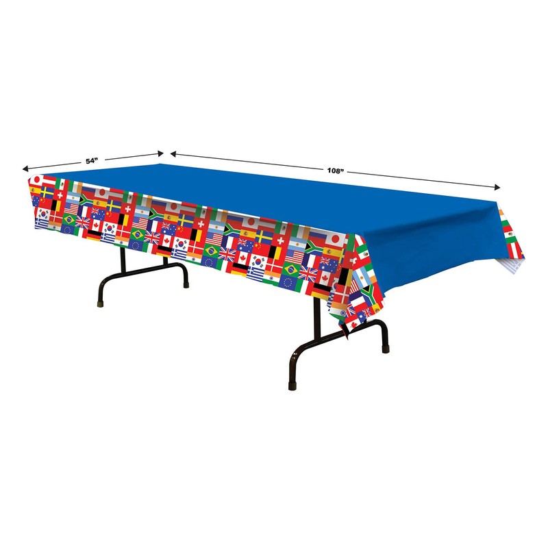 Beistle International Flag Plastic Tablecover