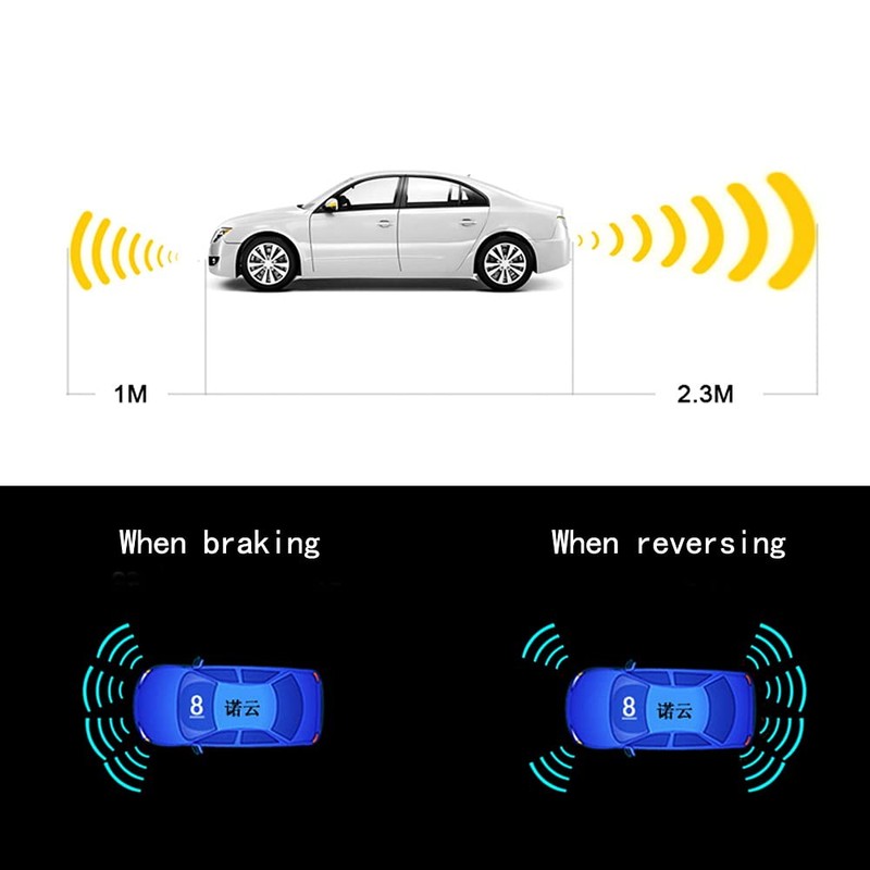 ELSNU Backup Parktronic System Car Auto Vehicle Reverse with 8