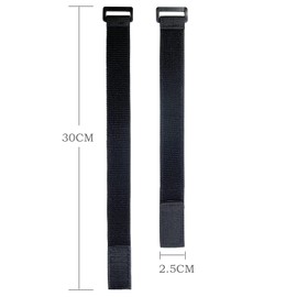 Velcro Loading Belt Elastic Belt (1.0 x 11.8 inches (2.5 x 30 cm), Set of 6