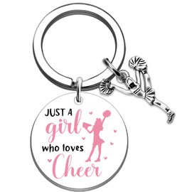 SOJUWEL Cheer leading Gifts for Women Cute Cheer Accessories Keychains Cheerleader Gifts for Women Cheer Coach Friend Besties Teammates Birthday Christmas Cheers Stuff Ideas for Her Keyring