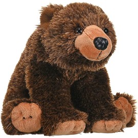 Wild Republic Grizzly Bear Plush, Stuffed Animal, Plush Toy, Gifts for Kids, Cuddlekins 12 Inches, Model:12832