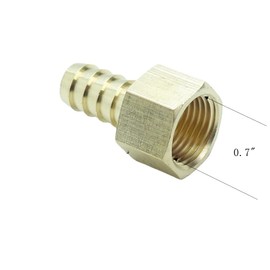 CDQBWKJGFJ 3 Pcs Brass Hose Barb Fitting,1/2" Barb x 1/2" NPT Female Adapter