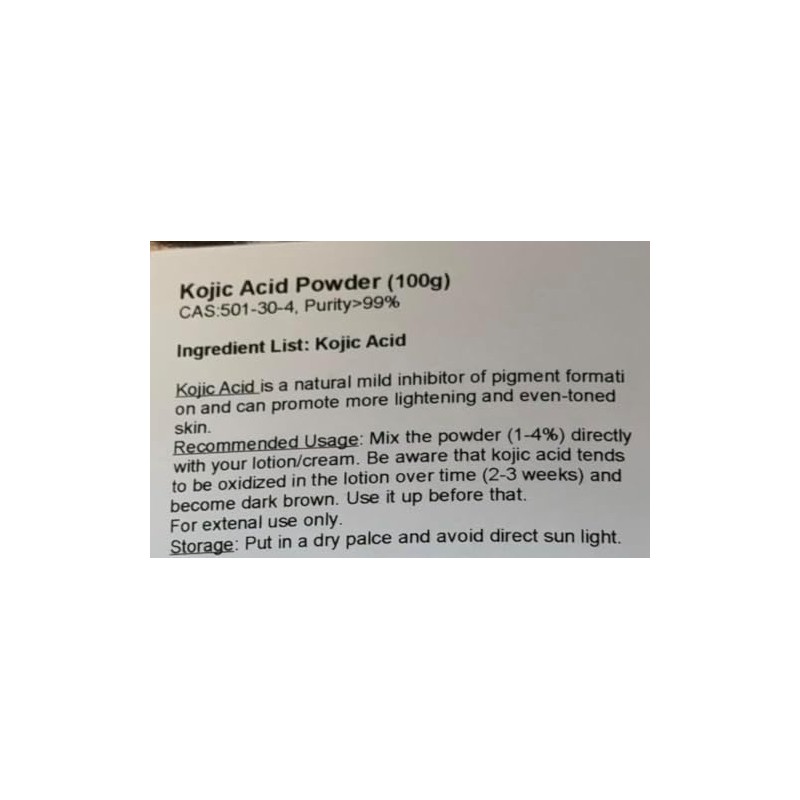 Ácido kójico en polvo 99.5% puro – 100 g KA2_100