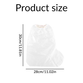 Bojueshaw 10pcs Disposable Shoe Covers,Waterproof & Non-Slip Plastic Overshoes for Men/Women Rainy Days,Cleaning &Outdoor Activities(Transparent)