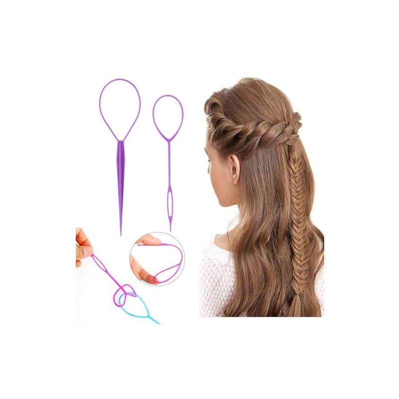 Schembo Topsy Tail Hair Tool Set - 6pcs Loop Styling